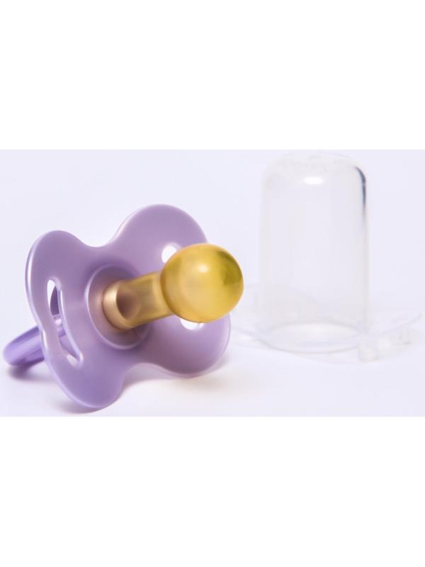 Соска-пустышка just lubby, классическая, с колпачком., от 6 мес., латекс