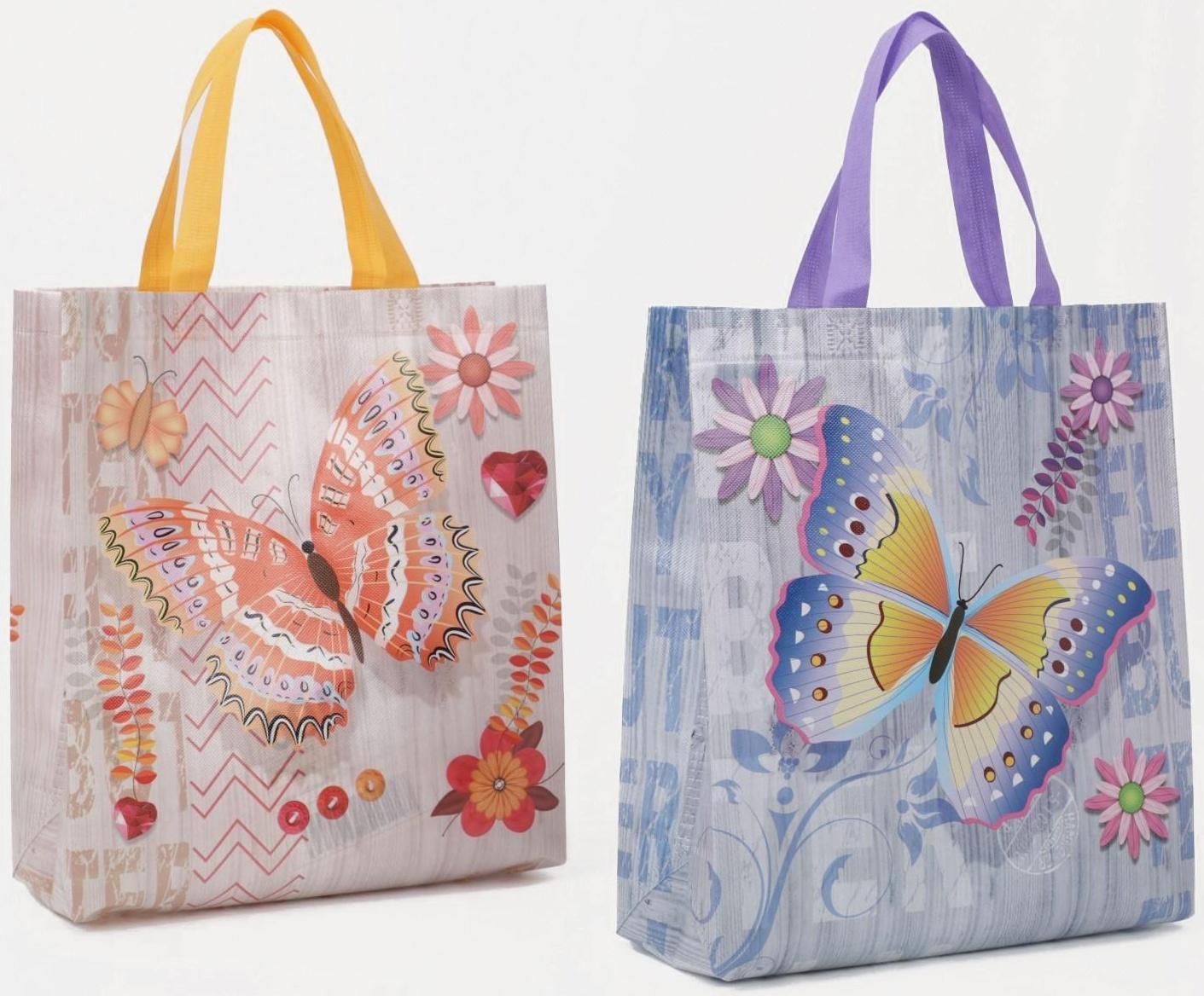 Сумка хозяйственная без молнии, цвет МИКС