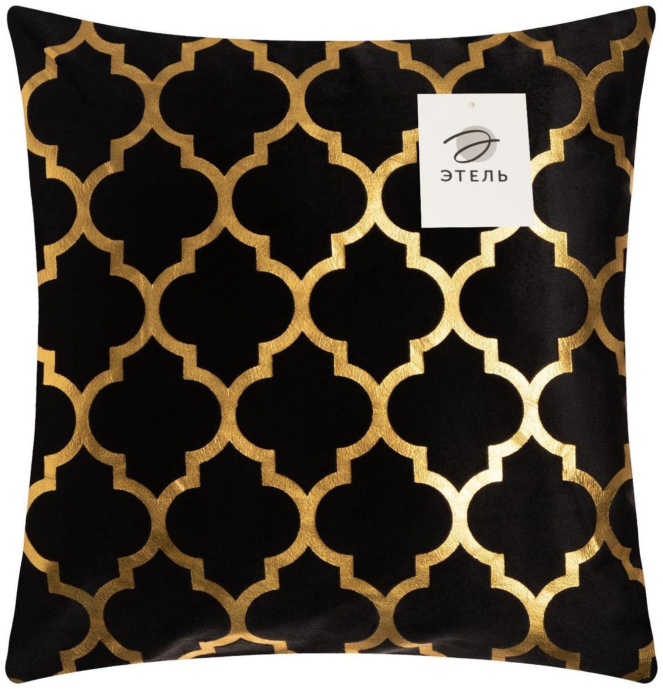 Наволочка декоративная Этель «Вензеля» 40х40 см, велюр