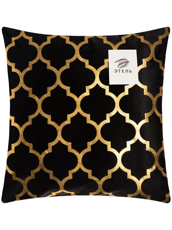 Наволочка декоративная Этель «Вензеля» 40х40 см, велюр