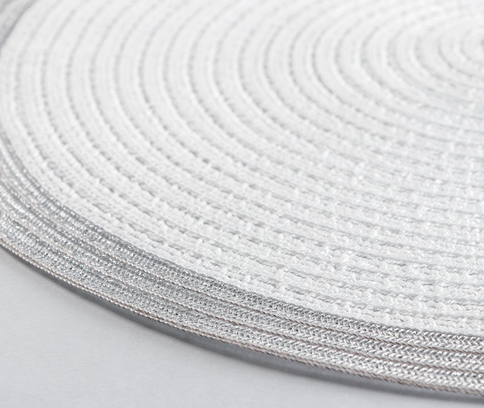 Салфетка сервировочная на стол Доляна «Лана», d=38 см, цвет белый