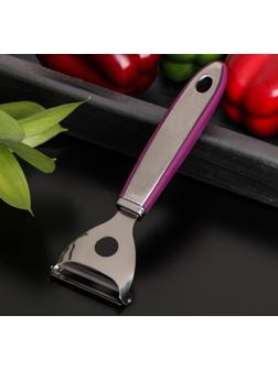 Овощечистка Доляна Blаde, 18 см, ручка sоft tоuch, цвет фиолетовый