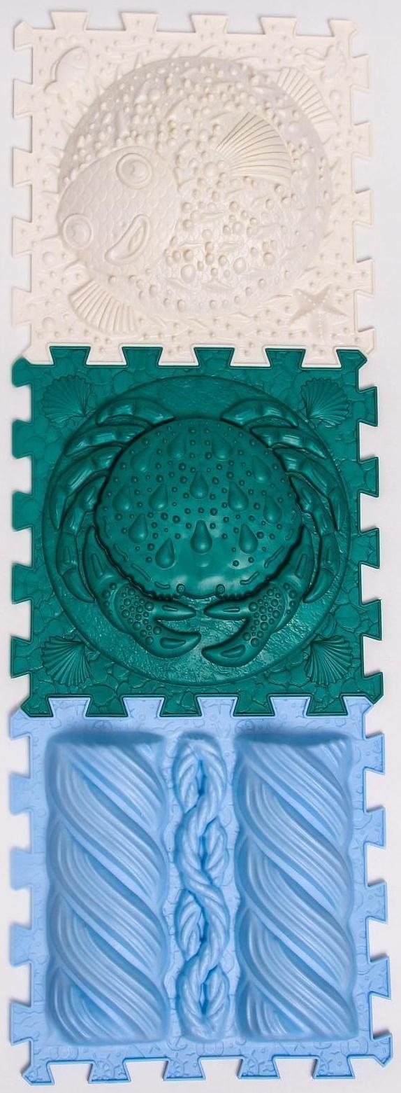 Коврик массажный ОРТО ПАЗЛ «Лагуна», 3 модуля