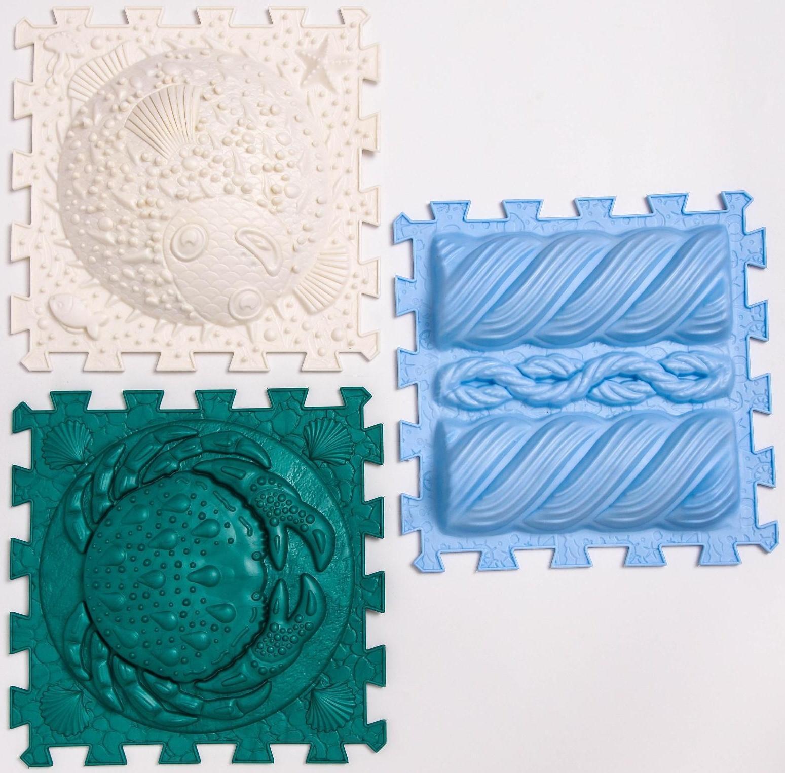 Коврик массажный ОРТО ПАЗЛ «Лагуна», 3 модуля