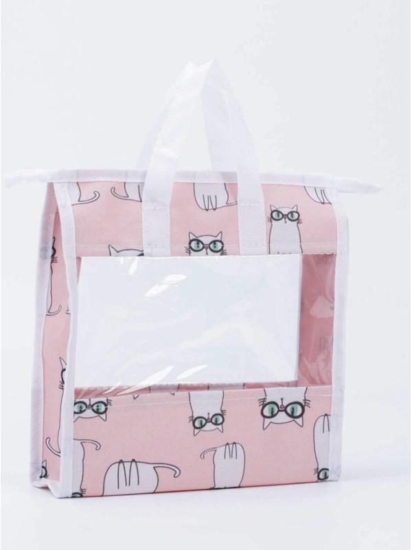 Косметичка на молнии, цвет розовый