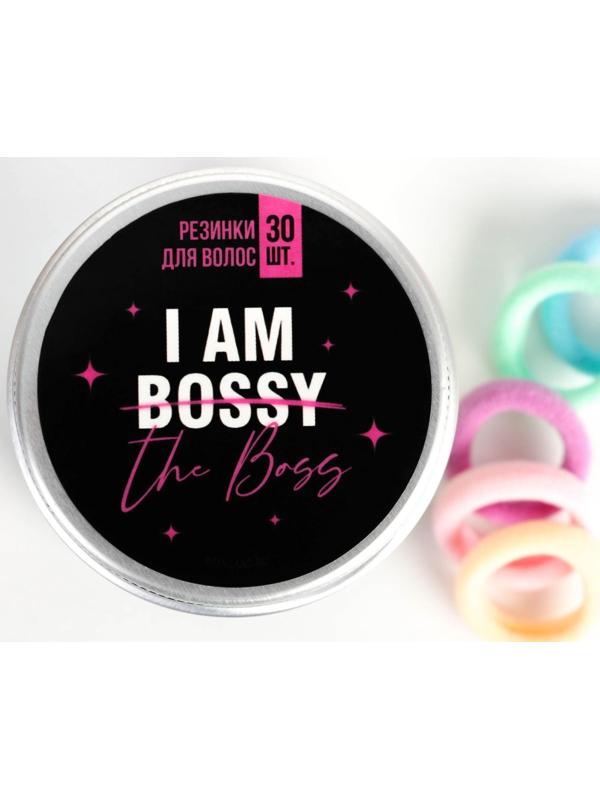 Набор резинок для волос «I am the boss», 30 шт., МИКС