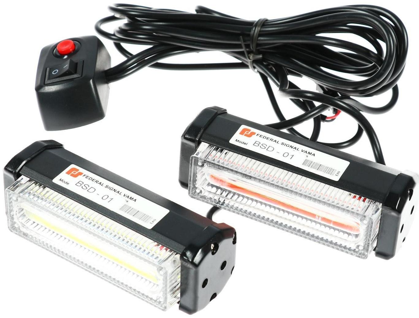 Лампы светодиодные автомобильные, стробоскоп BSD-01, 12 В, набор 2 шт