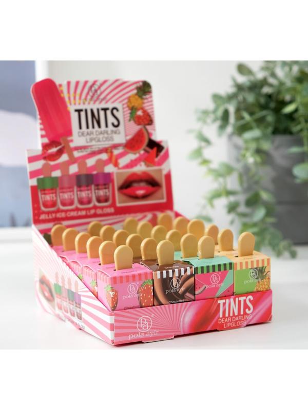 Тинт для губ «Пломбир», 7 г, набор 24 шт., микс цветов и ароматов