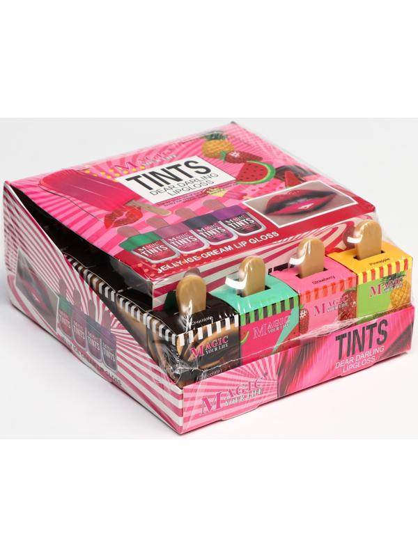 Тинт для губ «Пломбир», 7 г, набор 24 шт., микс цветов и ароматов