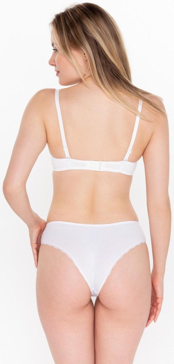 Трусы женские бразильяна, цвет белый, р-р 44-46 (M)