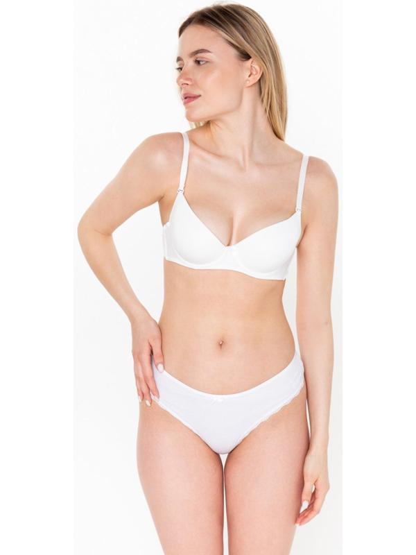 Трусы женские бразильяна, цвет белый, р-р 44-46 (M)