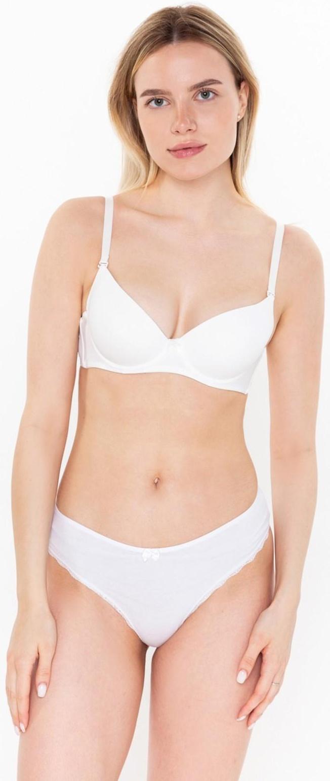 Трусы женские бразильяна, цвет белый, р-р 48-50 (XL)