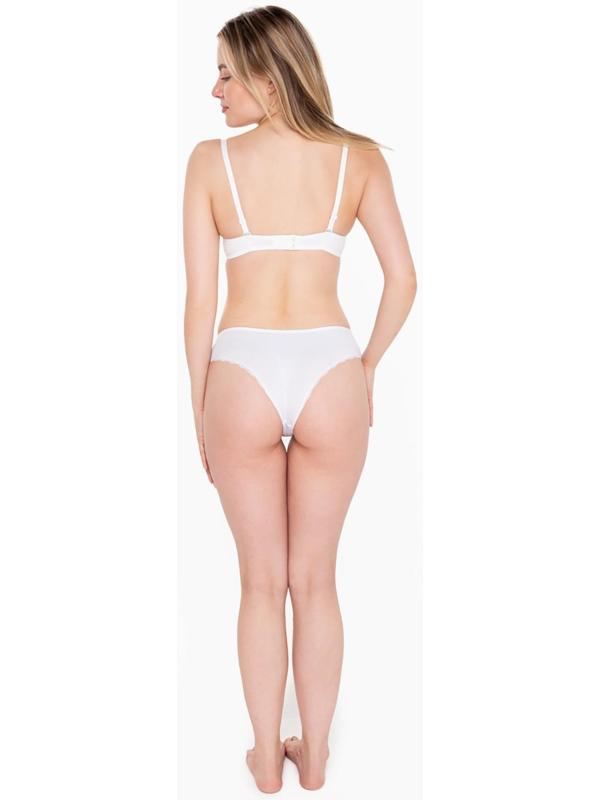 Трусы женские бразильяна, цвет белый, р-р 48-50 (XL)