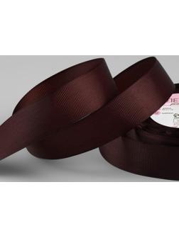 Лента репсовая, 25 мм, 23 ± 1 м, цвет шоколадный №031