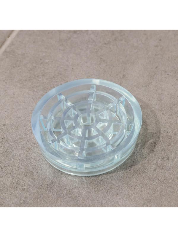 Набор подставок антивибрационных «Доляна», 4 шт, круглые, прозрачный