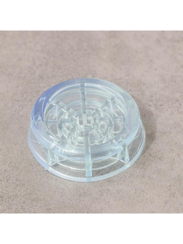 Набор подставок антивибрационных «Доляна», 4 шт, круглые, прозрачный