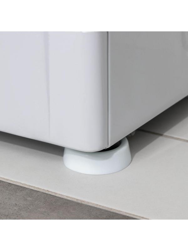 Набор подставок антивибрационных «Доляна», 4 шт, круглые, цвет белый