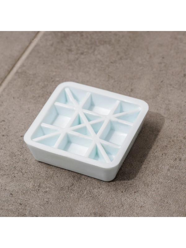 Набор подставок антивибрационных «Доляна», 4 шт, квадратные, цвет белый