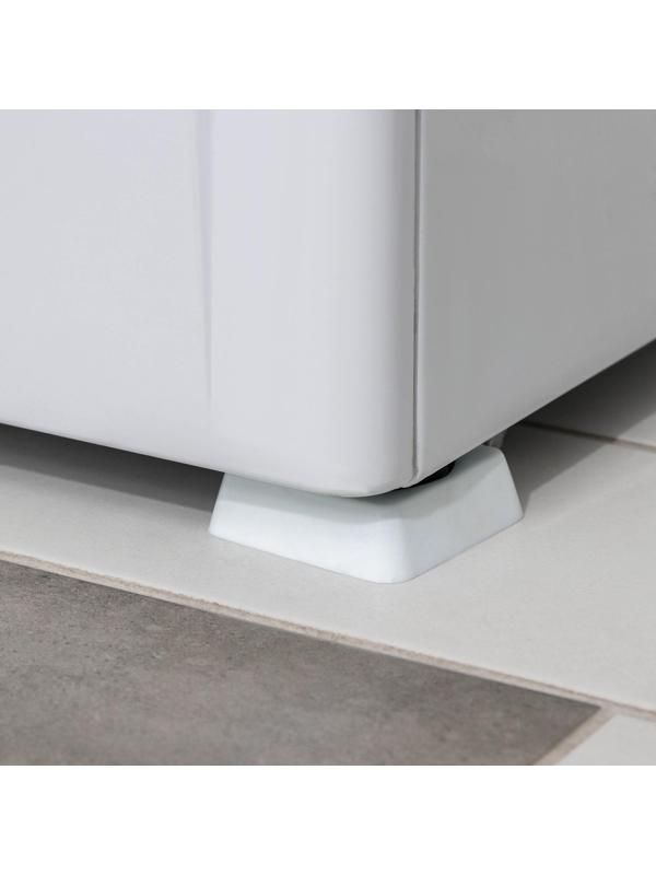 Набор подставок антивибрационных «Доляна», 4 шт, квадратные, цвет белый