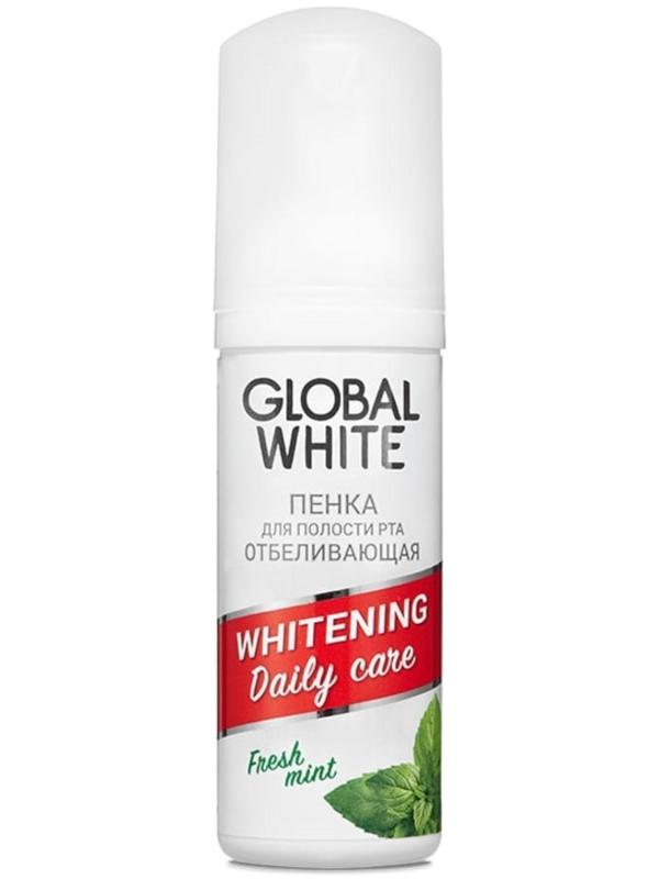 Пенка для полости рта Global White отбеливающая, 50 мл