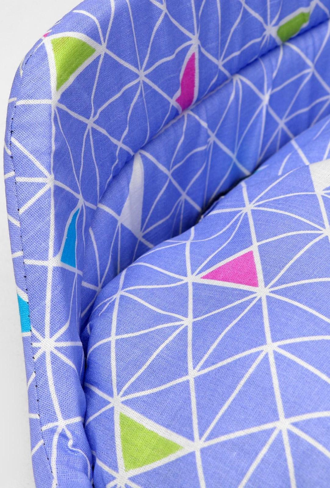 Лежак с бортиком, бязь, поролон,  55 х 40 х 14 см, микс цветов