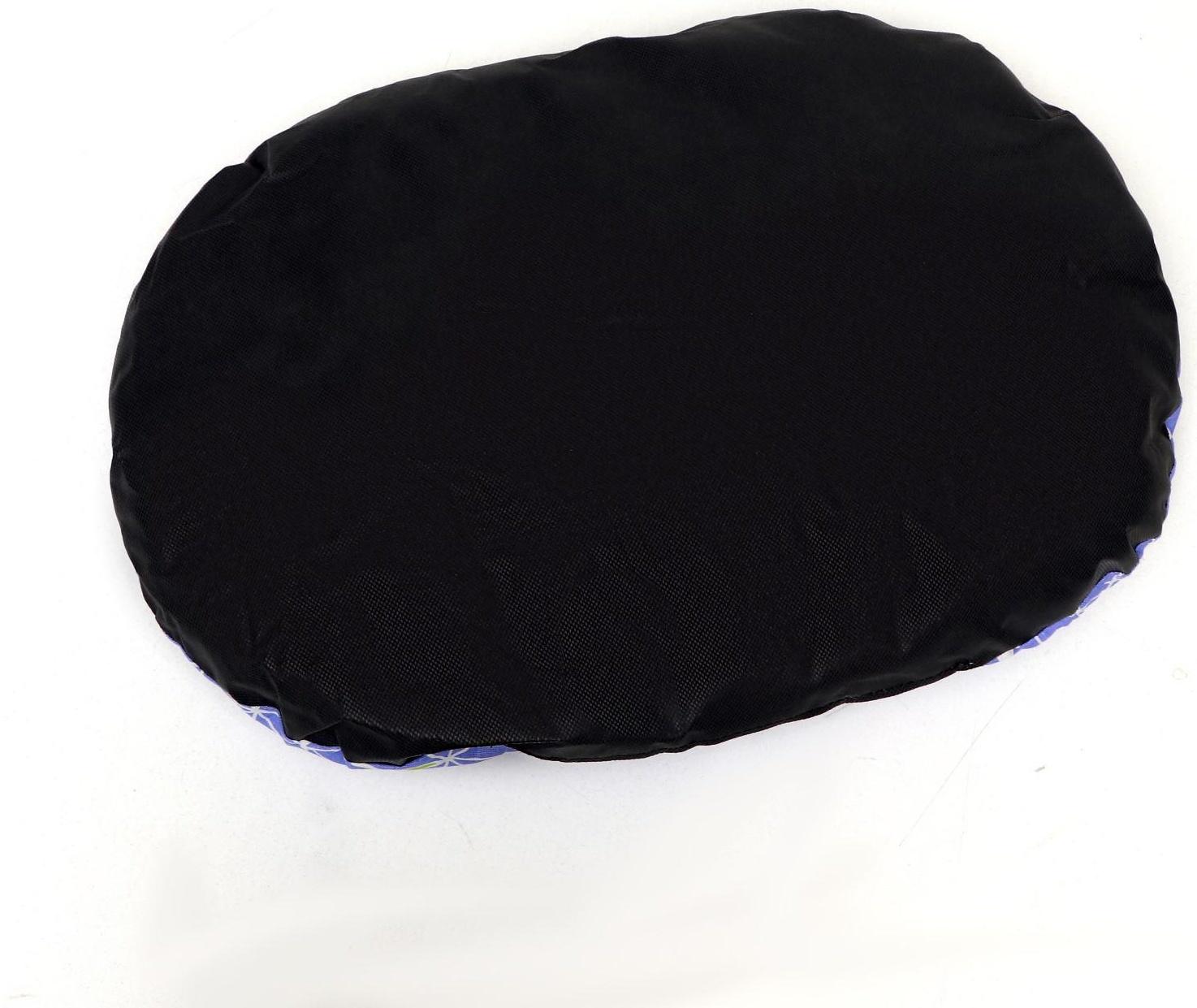 Лежак с бортиком, бязь, поролон,  55 х 40 х 14 см, микс цветов