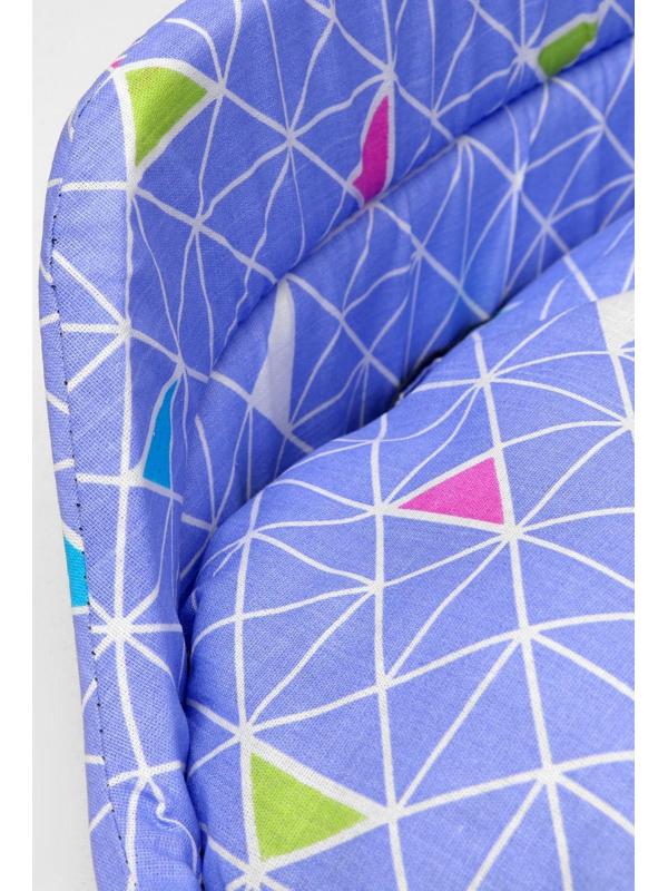 Лежак с бортиком, бязь, поролон,  55 х 40 х 14 см, микс цветов