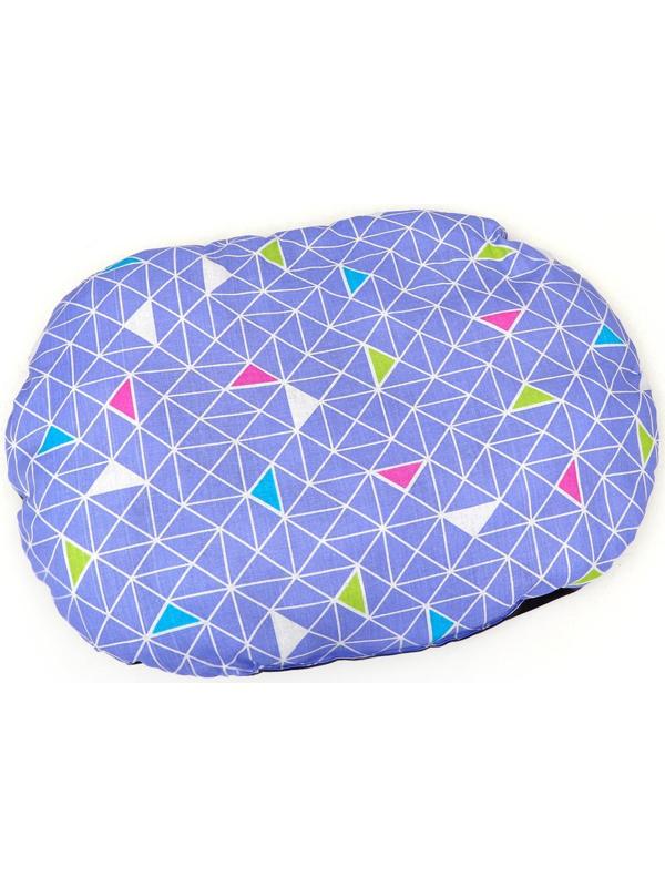 Лежак с бортиком, бязь, поролон,  55 х 40 х 14 см, микс цветов