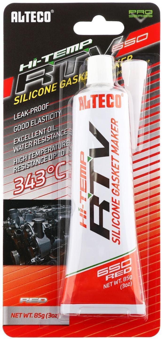Герметик прокладок Alteco силиконовый, красный, 85 г