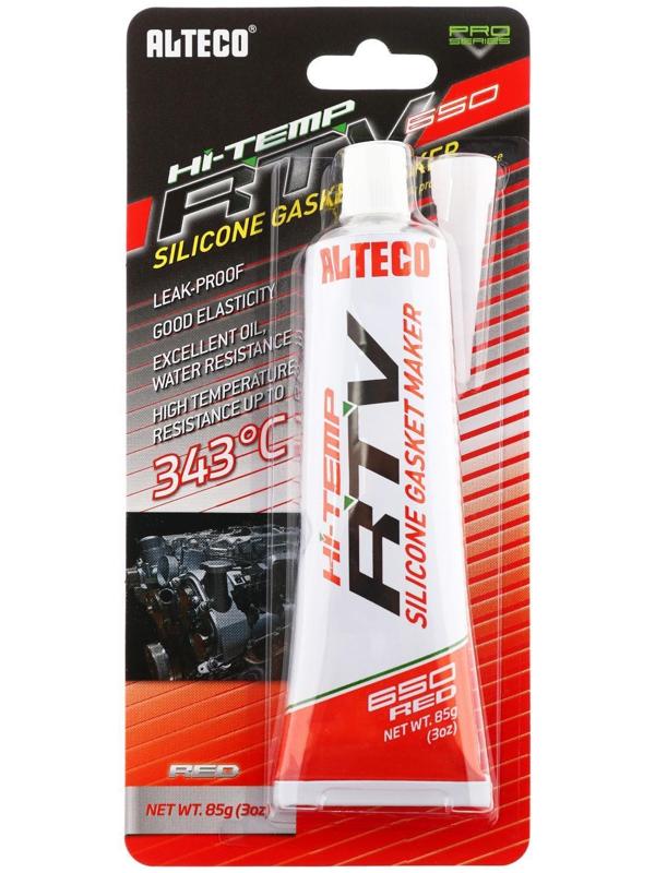 Герметик прокладок Alteco силиконовый, красный, 85 г