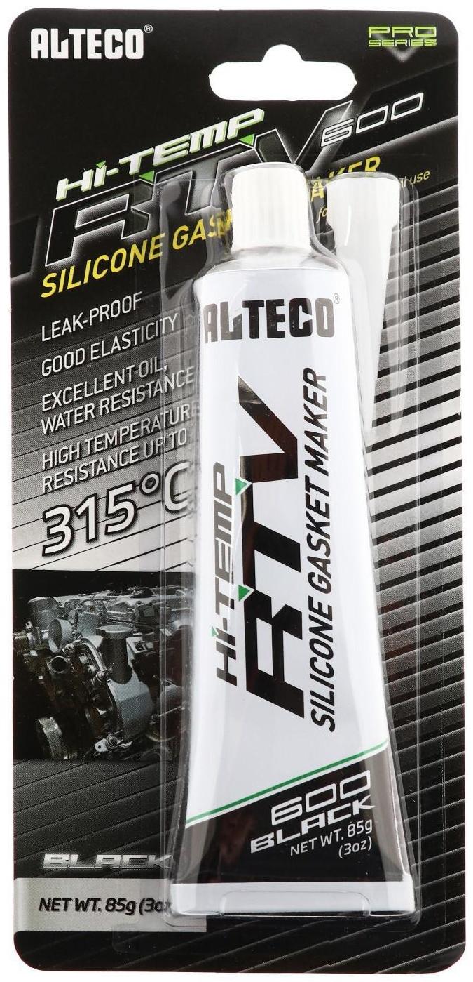 Герметик прокладок Alteco силиконовый, черный, 85 г