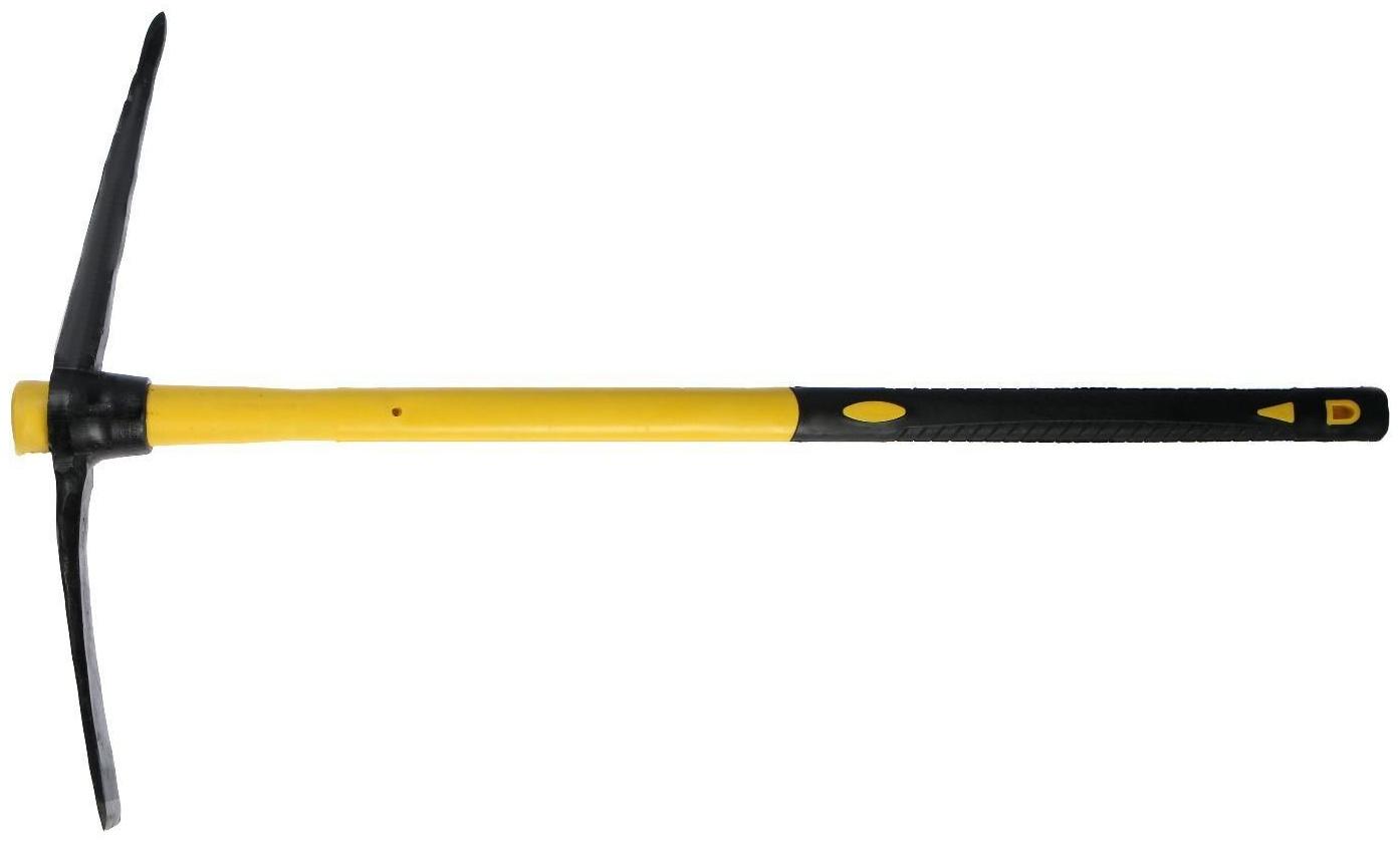 Кирка ТУНДРА, кованая, фиберглассовая рукоятка 900 мм, 2000 г