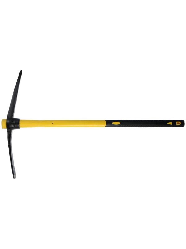 Кирка ТУНДРА, кованая, фиберглассовая рукоятка 900 мм, 2000 г