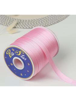 Косая бейка атласная, 15 мм × 132 м, цвет бледно-розовый F134