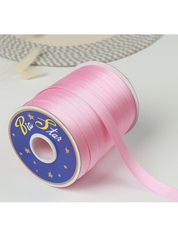 Косая бейка атласная, 15 мм × 132 м, цвет бледно-розовый F134