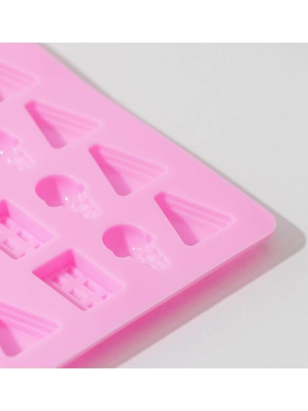 Форма для мармелада «Сладкоежка», 45 ячеек, 19,5×13,6×1 см, цвет МИКС