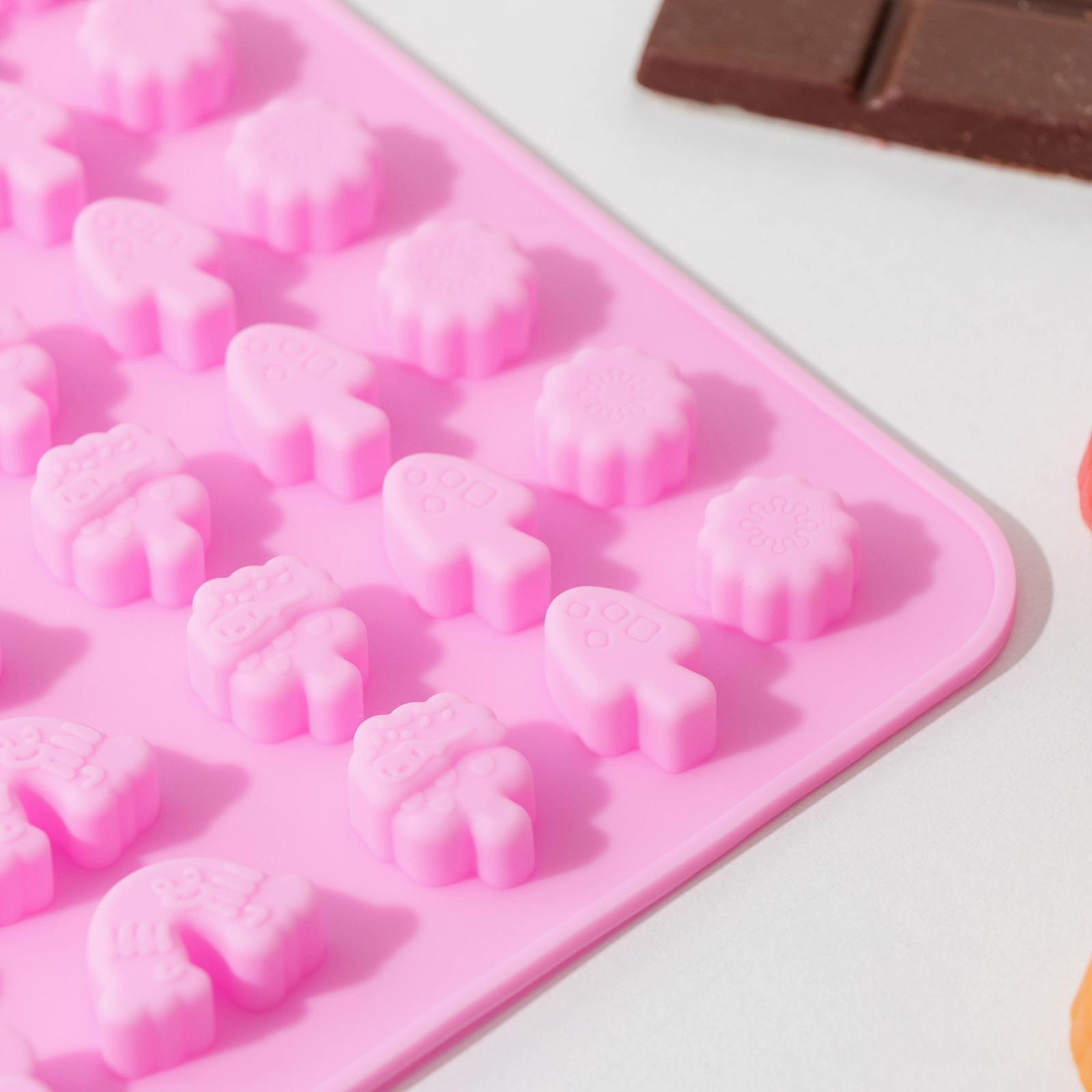 Форма для мармелада «Летнее настроение», 48 ячеек, 20×14,5×1 см, цвет МИКС