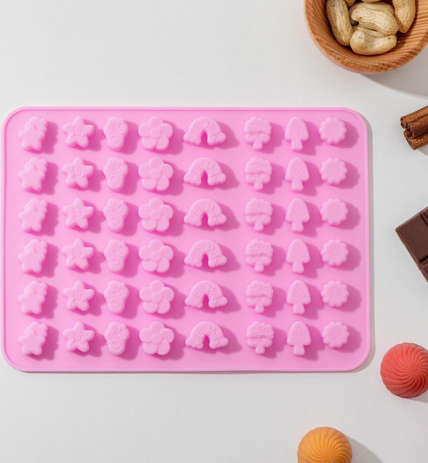 Форма для мармелада «Летнее настроение», 48 ячеек, 20×14,5×1 см, цвет МИКС