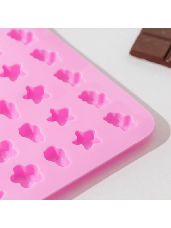 Форма для мармелада «Летнее настроение», 48 ячеек, 20×14,5×1 см, цвет МИКС