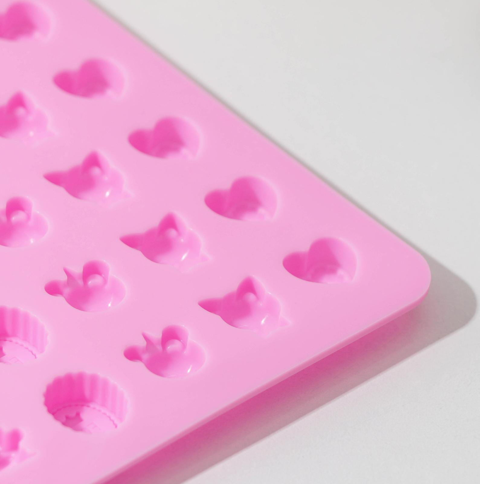 Форма для мармелада «Уют», 60 ячеек, 21×13,7×1 см, цвет МИКС