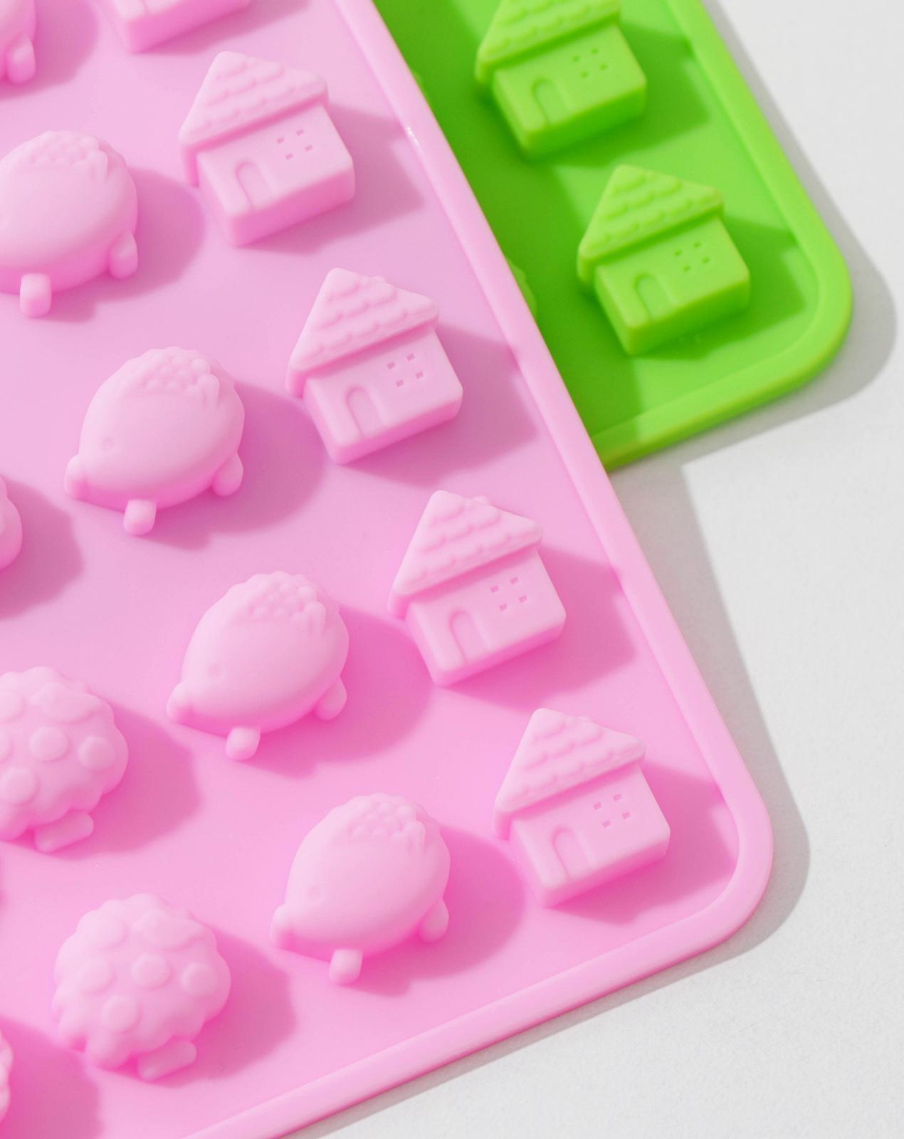 Форма для мармелада «Уют», 60 ячеек, 21×13,7×1 см, цвет МИКС