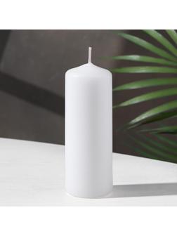 Свеча - цилиндр, 4х10 см, 15 ч, белая