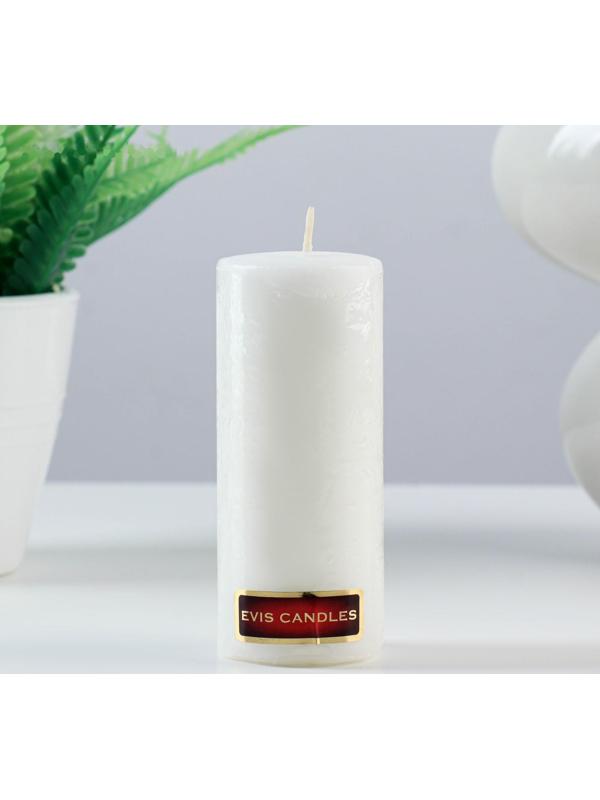 Свеча - цилиндр, 4х10 см, 15 ч, белая