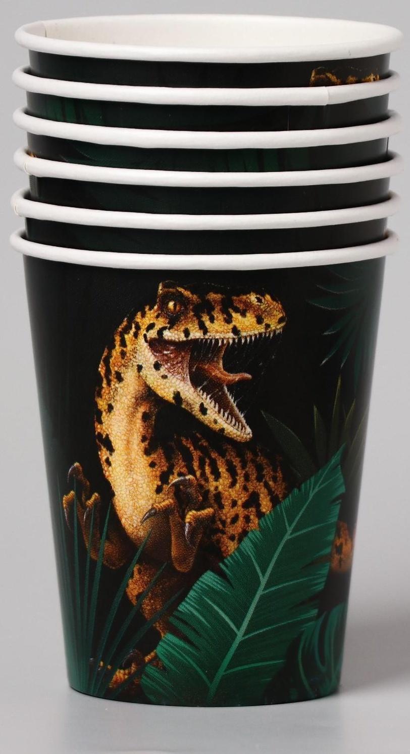 Набор бумажной посуды Dangerous party, 6 тарелок, 6 стаканов, 1 гирлянда