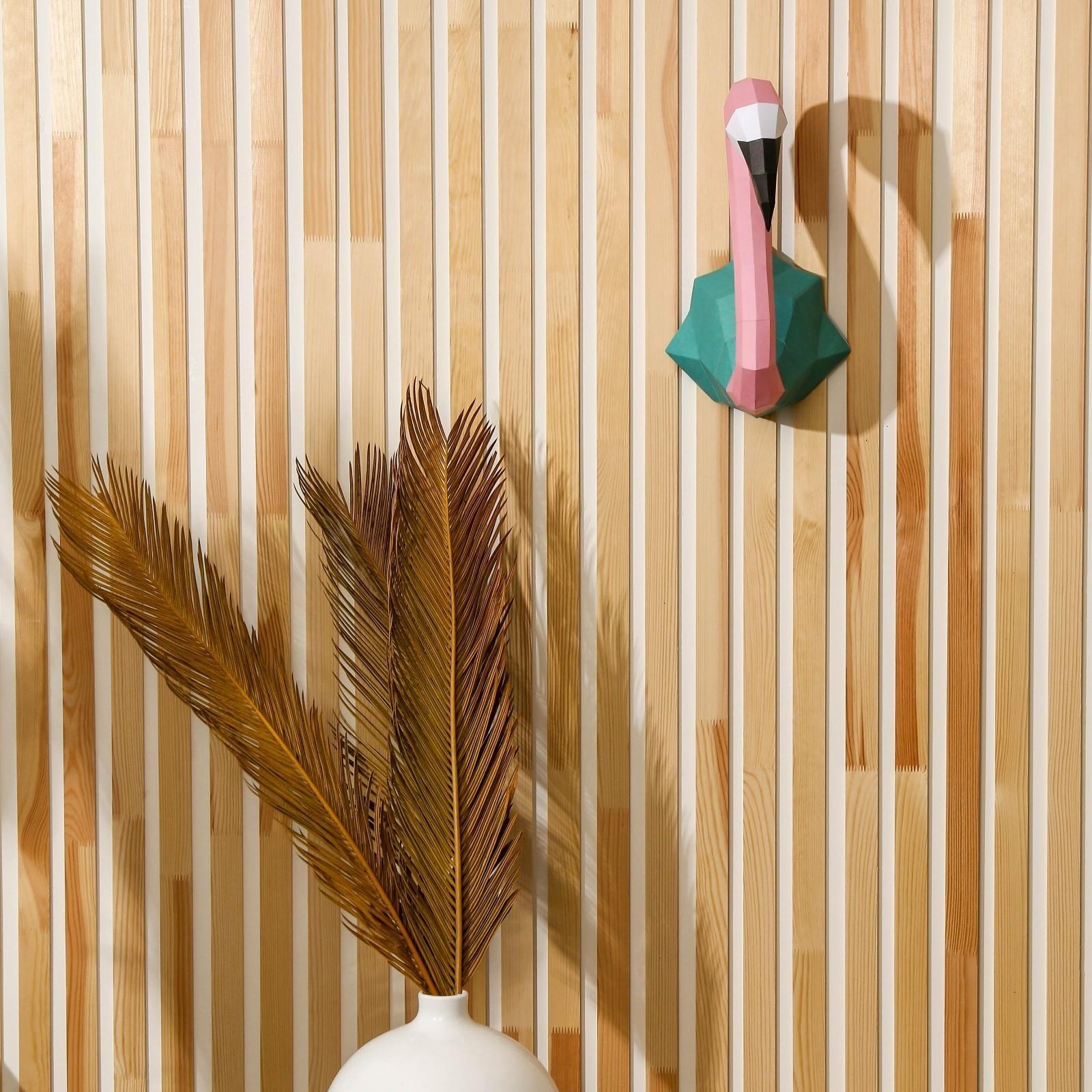 Набор для создания полигональной фигуры «Фламинго», 32.5 х 44 см