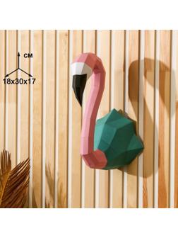 Набор для создания полигональной фигуры «Фламинго», 32.5 х 44 см