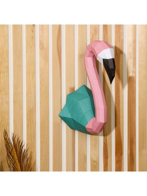 Набор для создания полигональной фигуры «Фламинго», 32.5 х 44 см