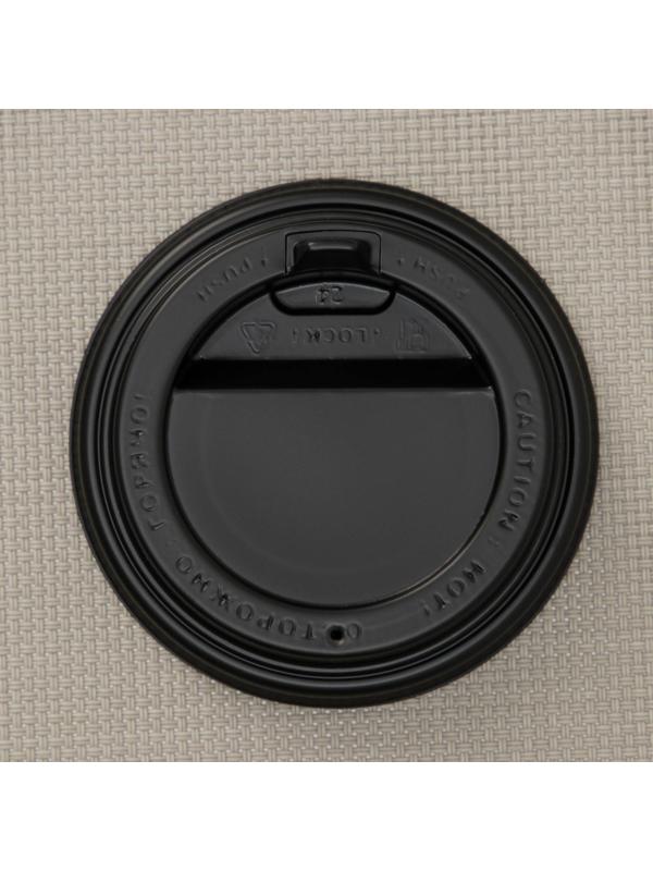 Крышка на стакан, с носиком, d=8 см, цвет чёрный