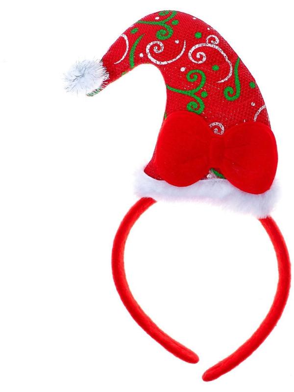 Карнавальный ободок «Колпак», с бантиком