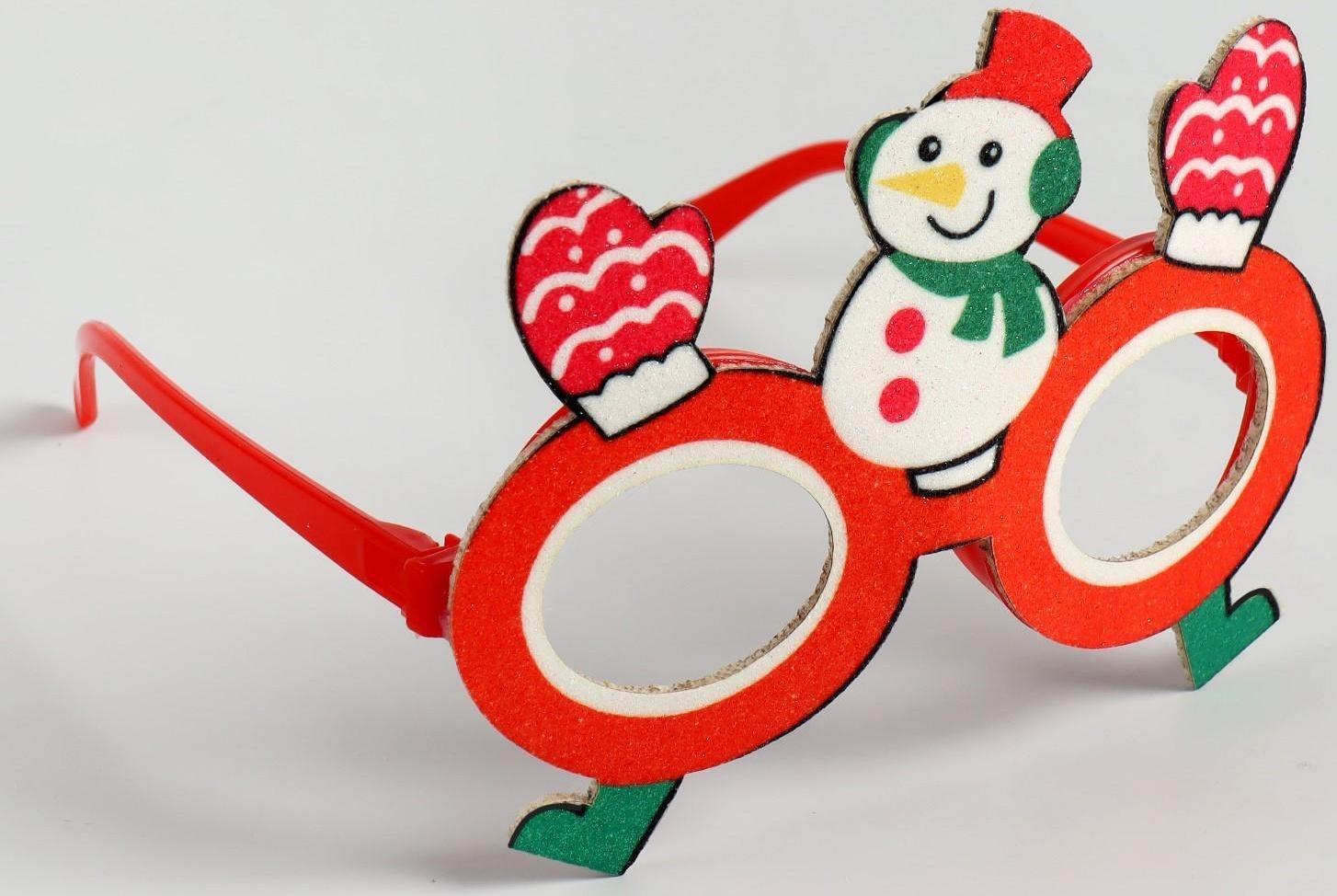 Карнавальные очки «Снеговик»